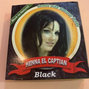Henna El Captain Black 185g. Хна з натуральними травами для волосся. Чорна