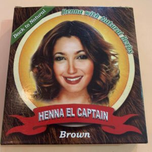 Henna El Captain Brown 185g. Хна з натуральними травами для волосся. Коричнева