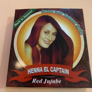 Henna El Captain Red Jujube 185g. Хна з натуральними травами для волосся. Руда (Червоний зизифус)