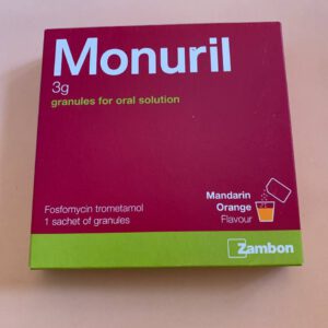 Monuril 3g. Mandarin and orange flavour. 1 sachet of granules.