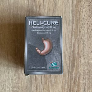 Heli-cure. 14 таблеток, покрытых кишечнорастворимой оболочкой.