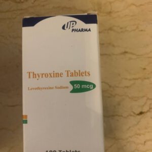 Thyroxine 50mcg Тироксин. 100 tablets