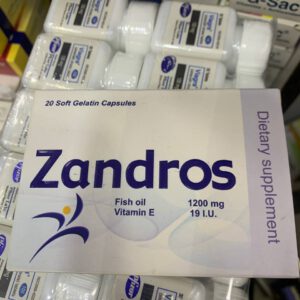 Zandros Зандрос 1200mg 19IU. 20 капсул. Рыбий жир. Витамин Е
