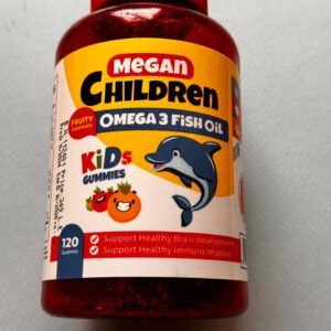 Megan Children. Детские жевательные конфеты. Рыбий жир с омега-3. 120 жевательных конфет. Kid's gummies. Omega-3 fish oil