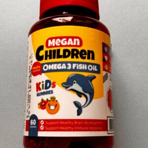 Megan Children. Детские жевательные конфеты. Рыбий жир с омега-3. 60 жевательных конфет. Kid's gummies. Omega-3 fish oil