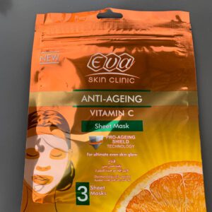 Eva Skin Clinic. Anti-ageing Vitamin C Sheet Mask. 3 sheets.