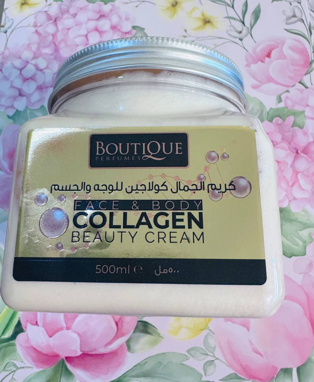 Boutique Perfume. Face and Body Collagen Beauty Cream. 500ml