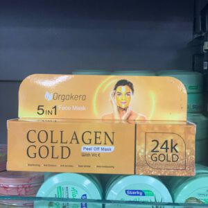 Orgakera. Collagen 24K Gold Peel Off Face Mask with Vitamin E