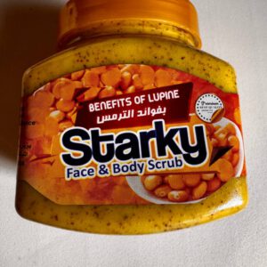 Starky. Face and body lupine scrub with elder flower. 300ml