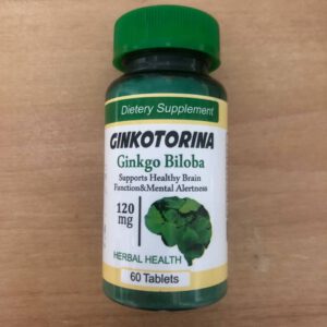 Ginkotorina. Ginkgo Biloba. Гинкго билоба 260 мг. 60 таблеток
