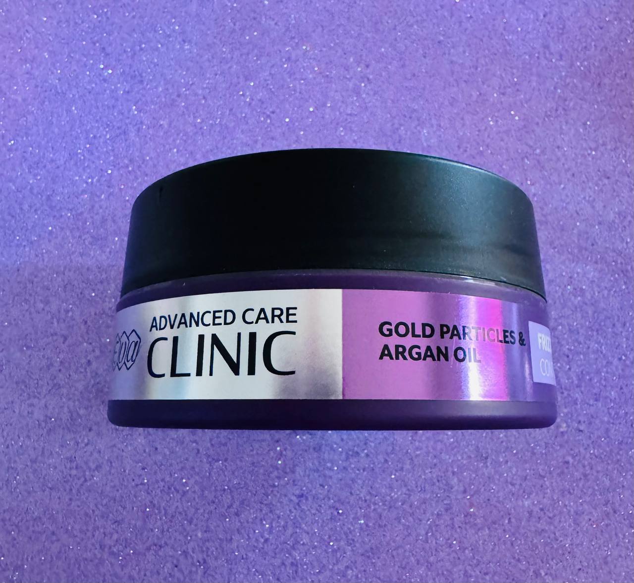 Eva Advanced Care. Маска для волосся із золотими частинками та аргановою олією. Контроль завивання. 200мл. Gold particles and Argan oil Hair mask. Frizz Control