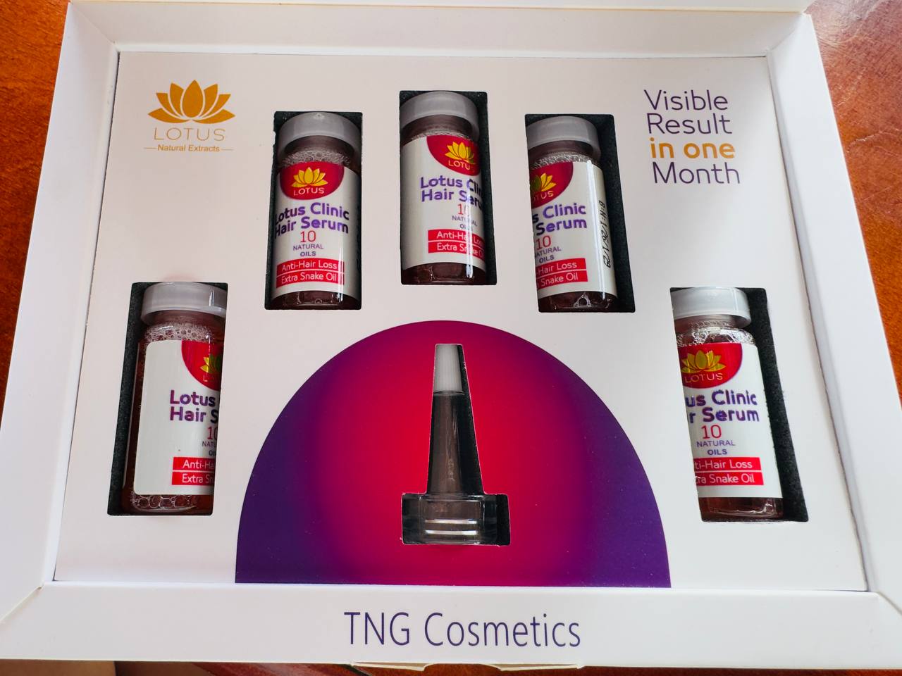TNG. Natural Lotus Clinic. Сироватка для волосся проти випадіння. 10 олій. 5 ампул. Anti Hair Loss Hair Serum. 10 oils - Зображення 2