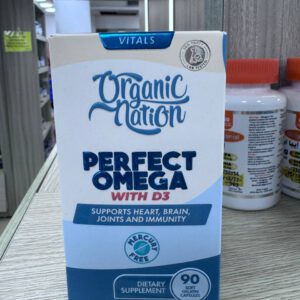 Organic Nation. Perfect Omega with D3. Идеальная Омега с D3. 90 капсул