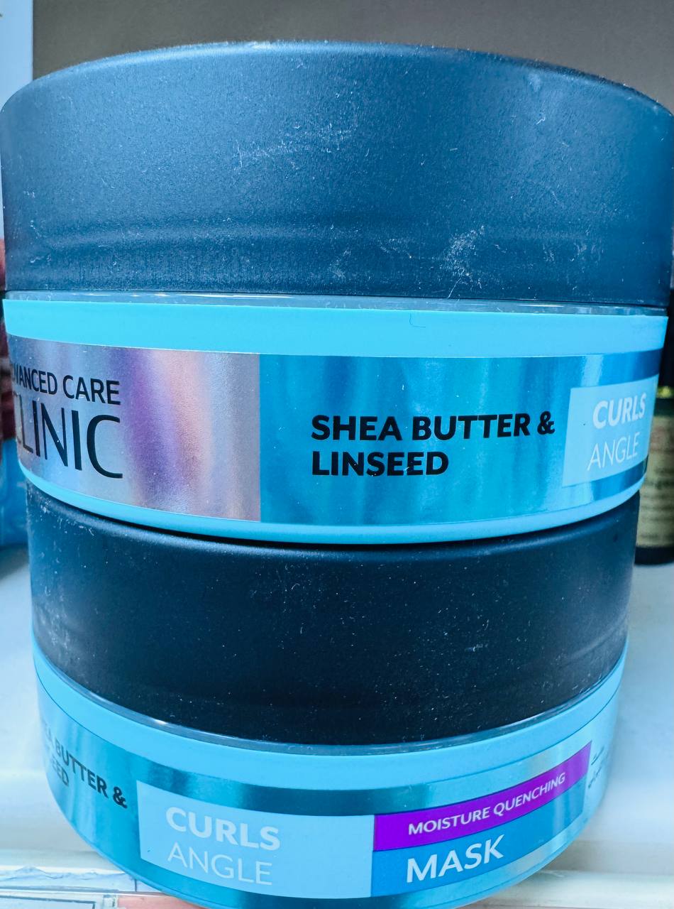 Eva Advanced Care. Curls angle. Маска з маслом ши та насінням льону. 200мл. Shea Butter and Linseed mask
