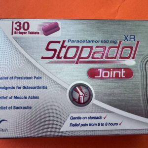 Eva Pharma. Stopadol XR Joint (paracetamol 650mg). Стопадол XR Джойн (парацетамол 650 мг). 30 таблеток