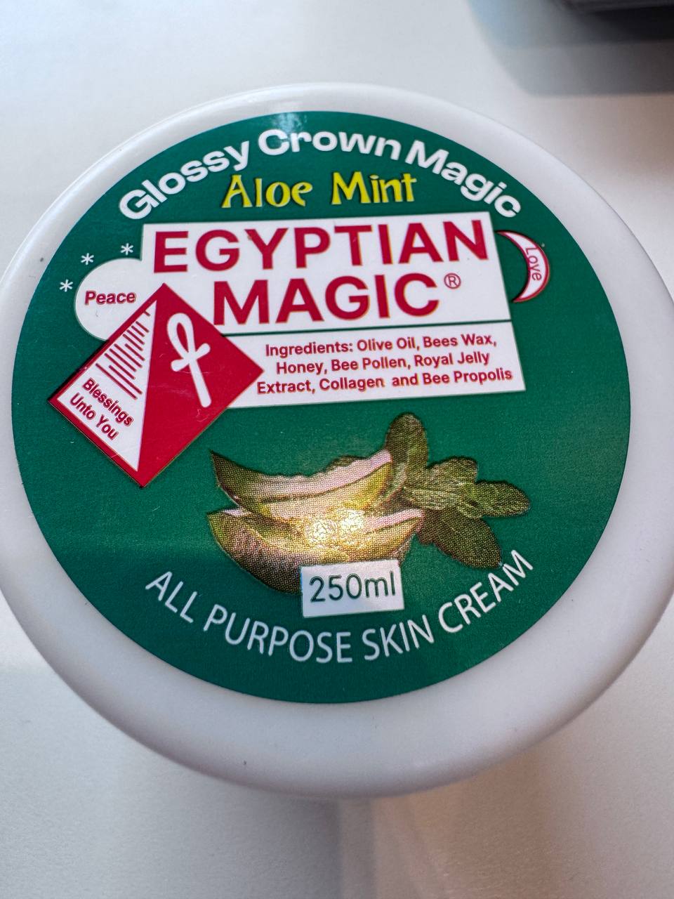 Egyptian Magic. Єгипетська магія. Універсальний крем для шкіри. Алое, м'ята. 250мл. All Purpose Skin Cream. Aloe, Mint - Зображення 3