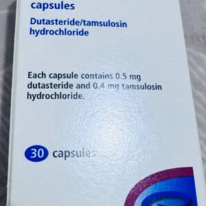 Duodart (dutasteride 0.5mg/tamsulosin hydrochloride 0.4mg). 30 capsules for prostate treatment