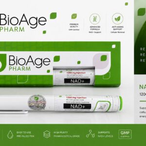 BioAge Pharm. NAD plus. Injectable pen