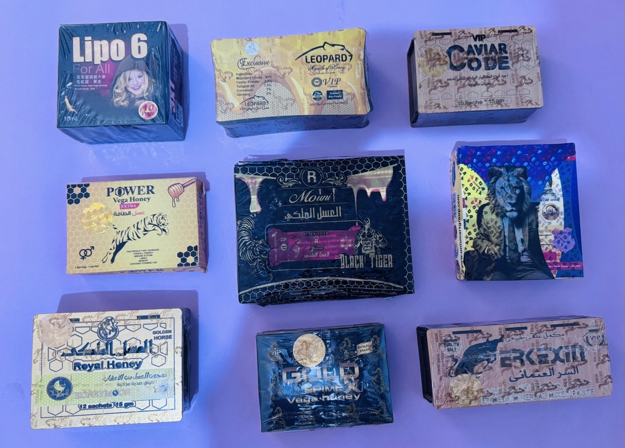 Honey for men's health. 10 sachets. Variations